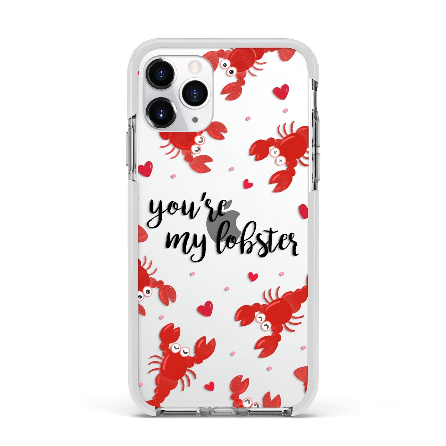 Youre My Lobster Apple iPhone 11 Pro in Silver with White Impact Case