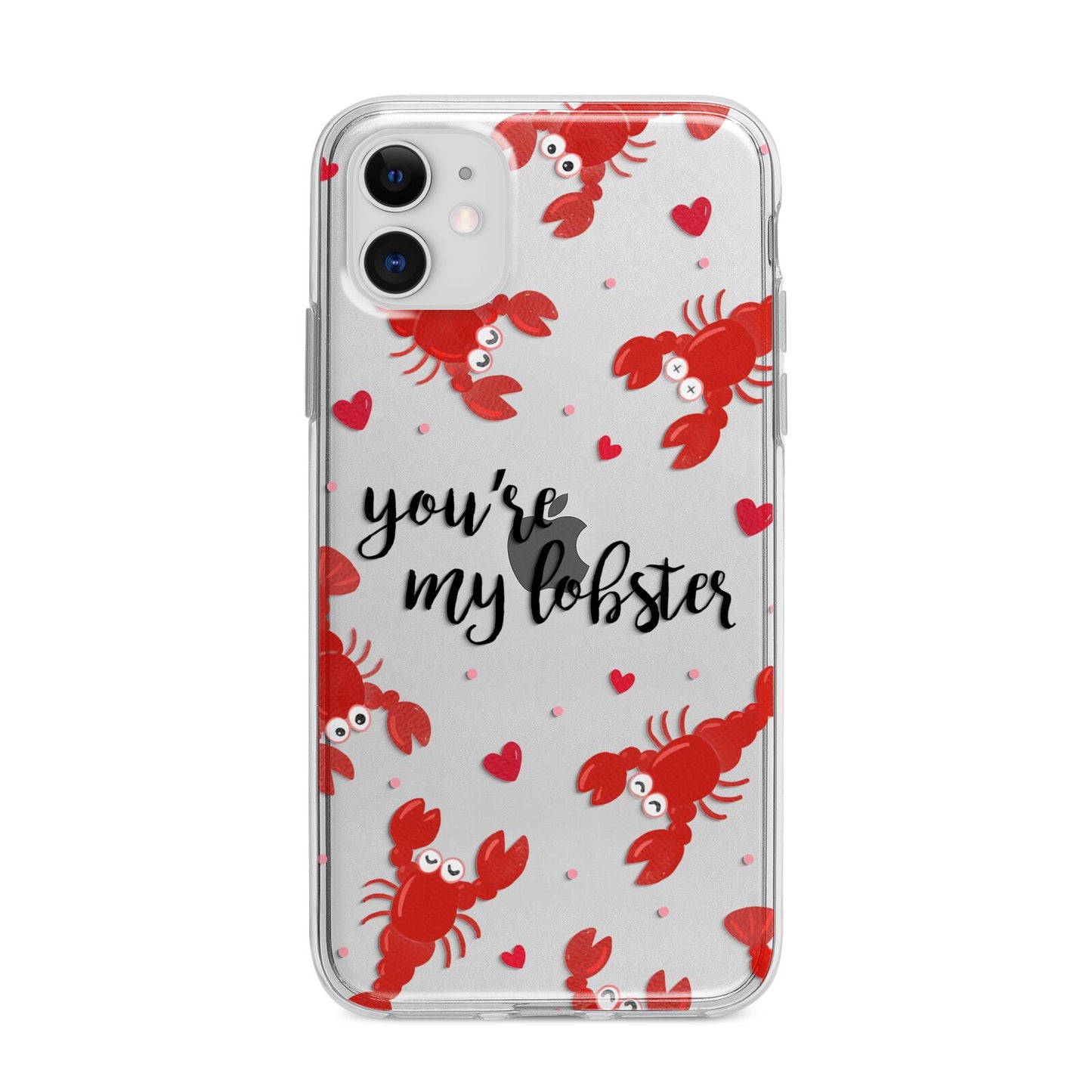 Youre My Lobster Apple iPhone 11 in White with Bumper Case