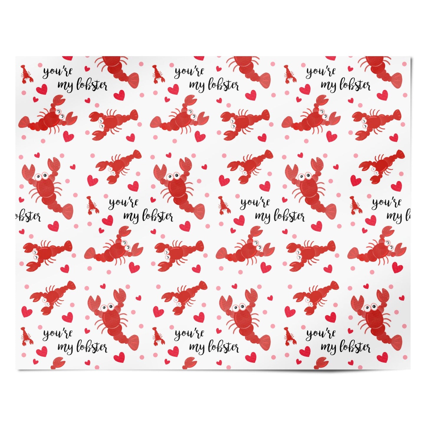 Youre My Lobster Personalised Wrapping Paper Alternative