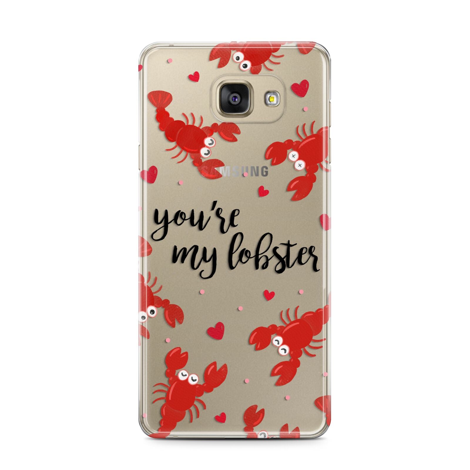 Youre My Lobster Samsung Galaxy A7 2016 Case on gold phone