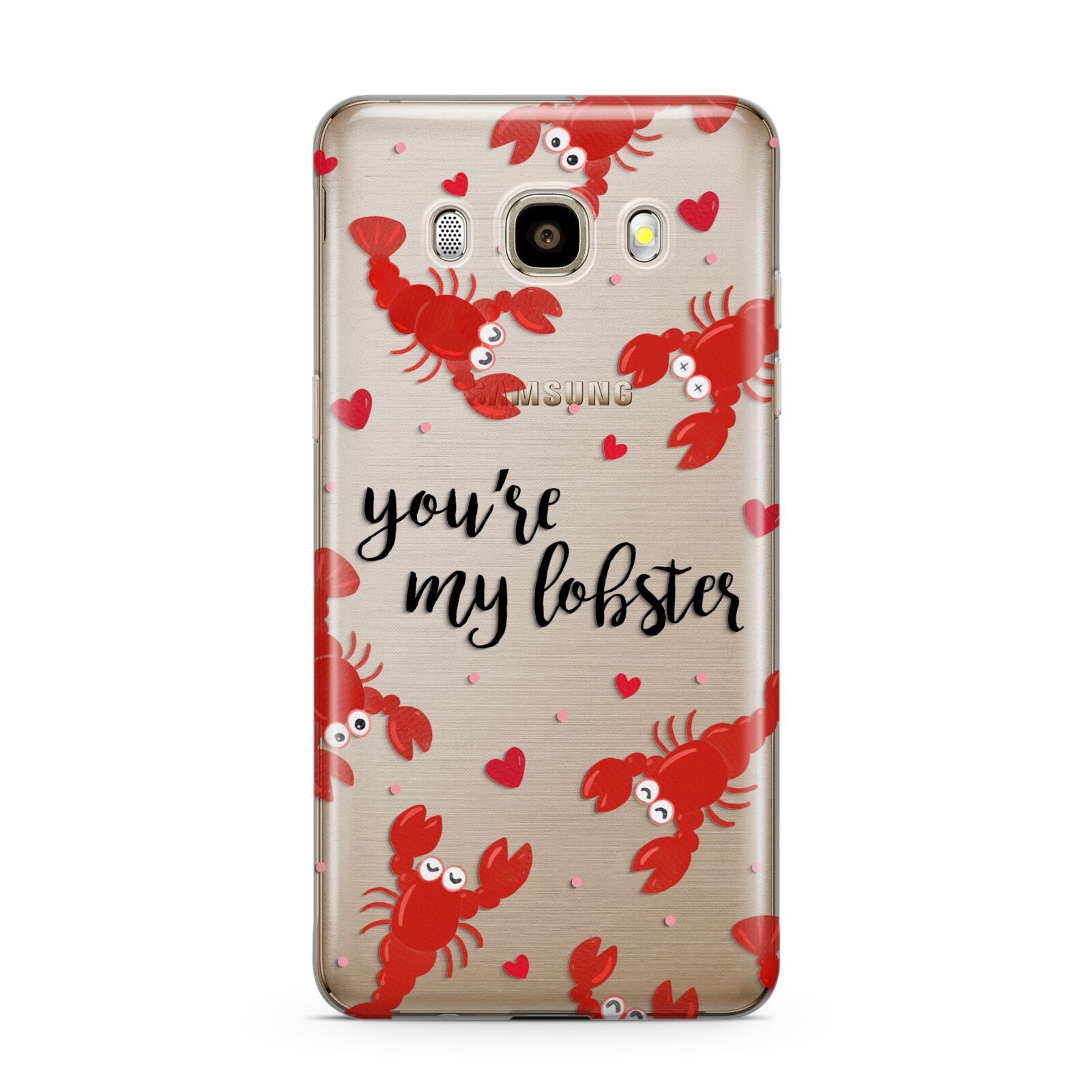 Youre My Lobster Samsung Galaxy J7 2016 Case on gold phone
