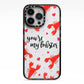 Youre My Lobster iPhone 13 Pro Black Impact Case on Silver phone