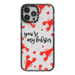 Youre My Lobster iPhone 13 Pro Max Black Impact Case on Silver phone