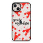 Youre My Lobster iPhone 14 Plus Black Impact Case on Silver phone
