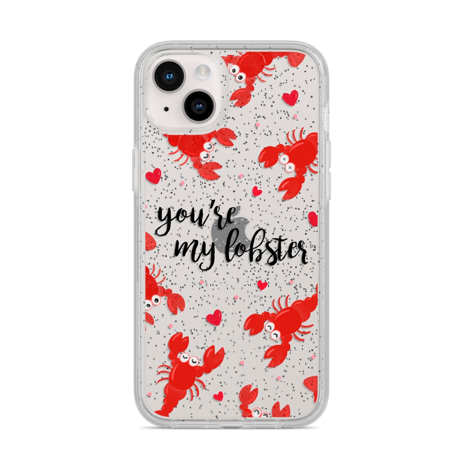 Youre My Lobster iPhone 14 Plus Glitter Tough Case Starlight