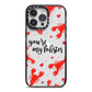 Youre My Lobster iPhone 14 Pro Max Black Impact Case on Silver phone