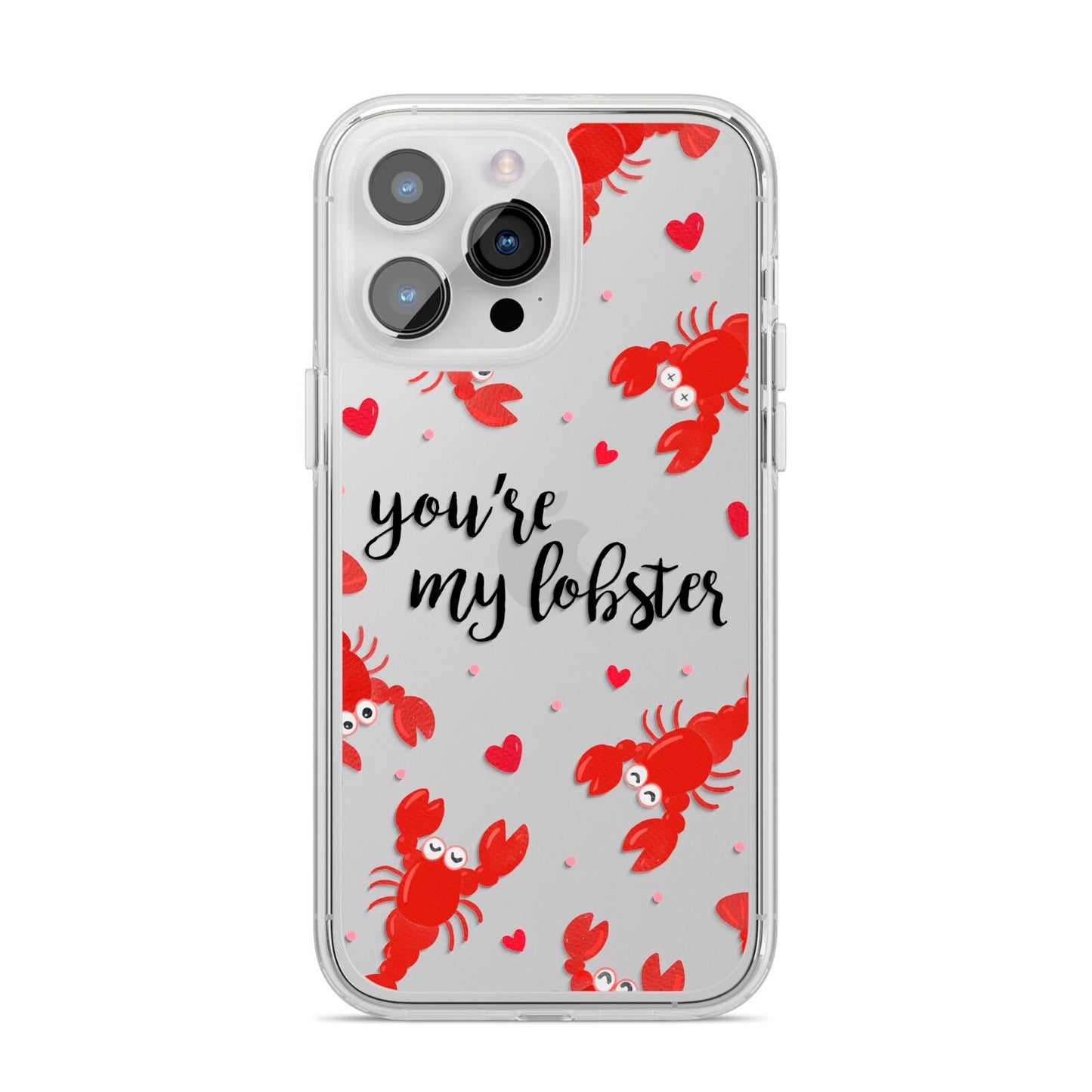 Youre My Lobster iPhone 14 Pro Max Clear Tough Case Silver