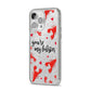 Youre My Lobster iPhone 14 Pro Max Glitter Tough Case Silver Angled Image