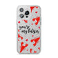 Youre My Lobster iPhone 14 Pro Max Glitter Tough Case Silver