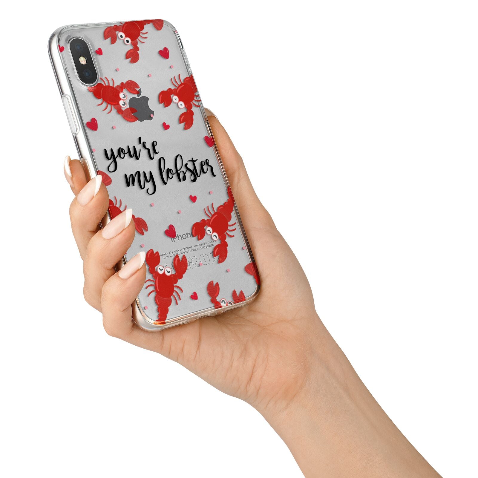 Youre My Lobster iPhone X Bumper Case on Silver iPhone Alternative Image 2