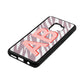 Zebra Initials Lotus Saffiano Leather Samsung S9 Case Side Angle