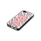 Zebra Initials Lotus Saffiano Leather iPhone 5 Case Side Angle