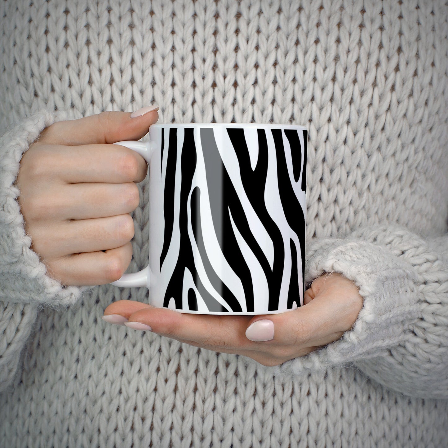 Zebra Print 10oz Mug Alternative Image 5
