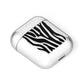 Zebra Print AirPods Case Laid Flat