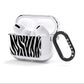 Zebra Print AirPods Clear Case 3rd Gen Side Image