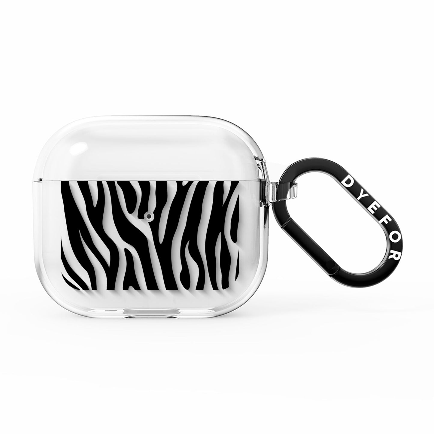 Zebra Print AirPods Clear Case 3rd Gen