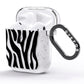 Zebra Print AirPods Glitter Case Side Image