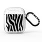 Zebra Print AirPods Glitter Case