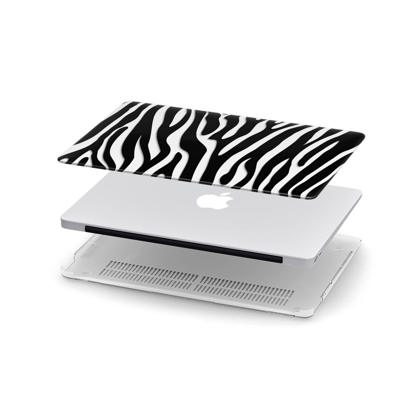 Zebra Print Apple MacBook Case in Detail