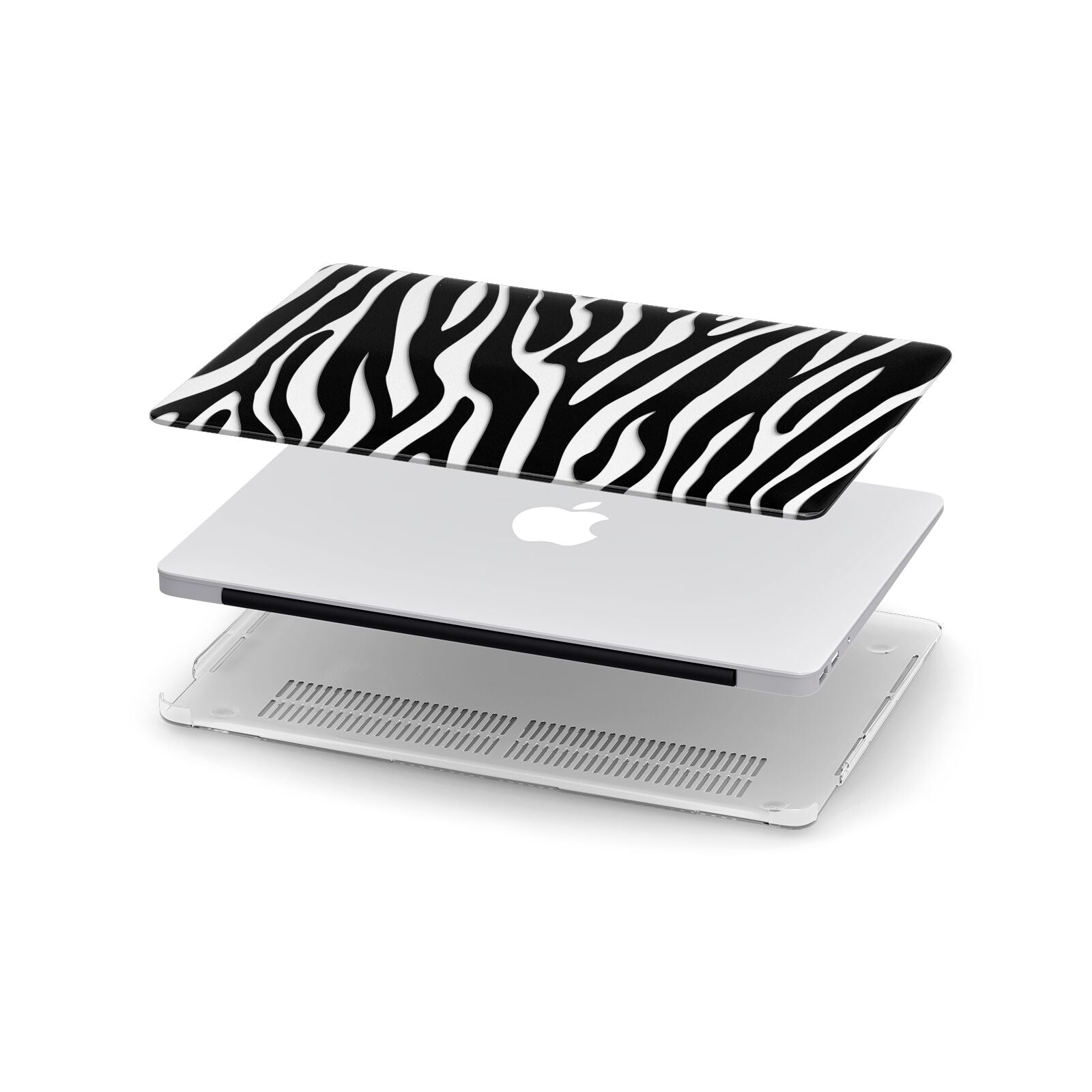 Zebra Print Apple MacBook Case in Detail