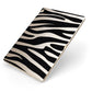 Zebra Print Apple iPad Case on Gold iPad Side View