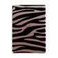 Zebra Print Apple iPad Rose Gold Case