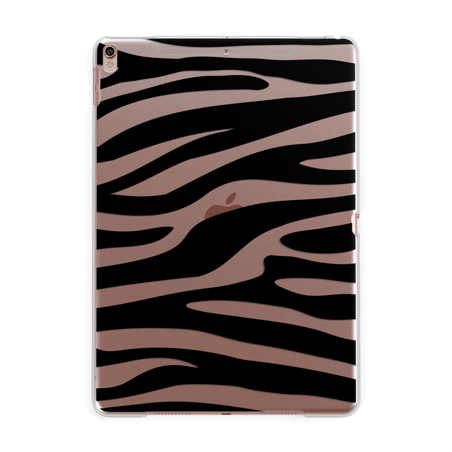 Zebra Print Apple iPad Rose Gold Case