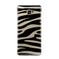 Zebra Print Samsung Galaxy A3 2016 Case on gold phone