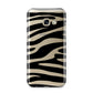 Zebra Print Samsung Galaxy A3 2017 Case on gold phone