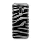 Zebra Print Samsung Galaxy S9 Plus Case on Silver phone