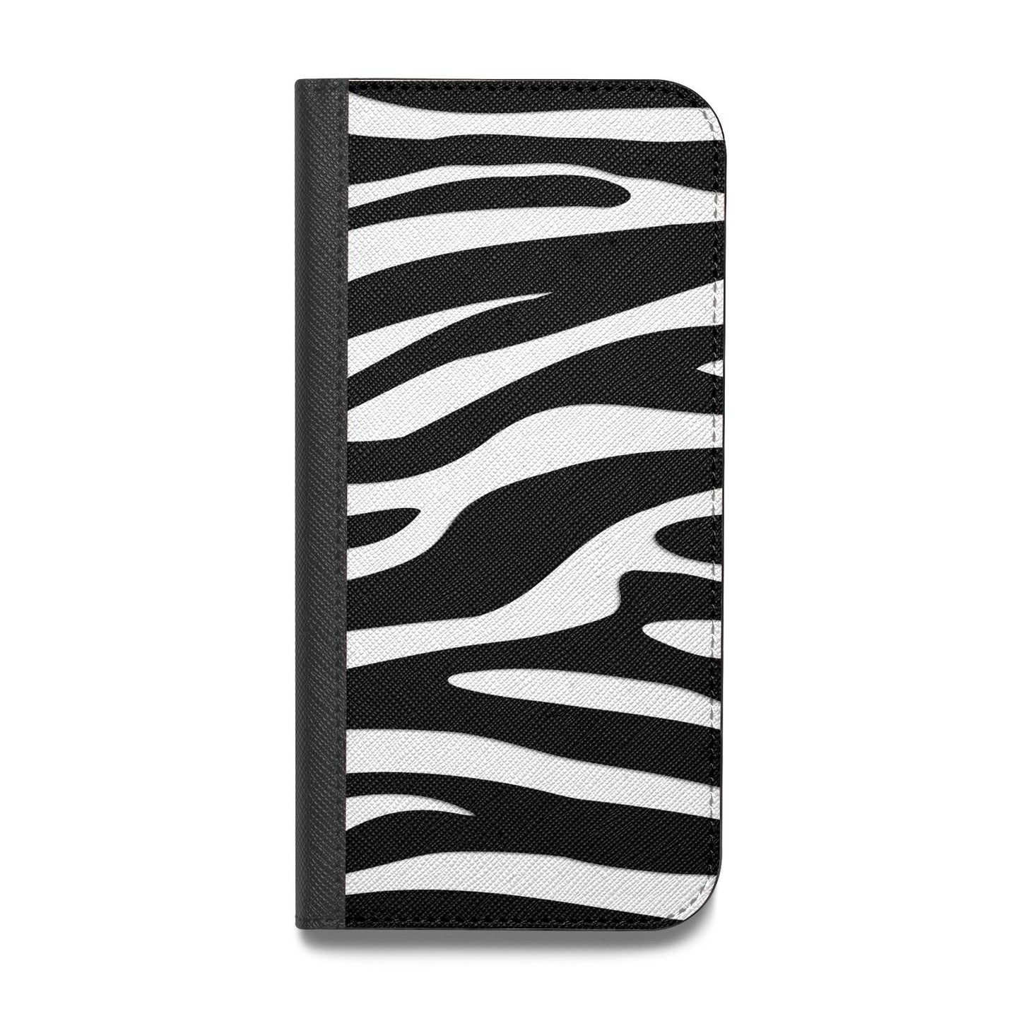 Zebra Print Vegan Leather Flip Samsung Case