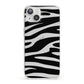 Zebra Print iPhone 13 Clear Bumper Case