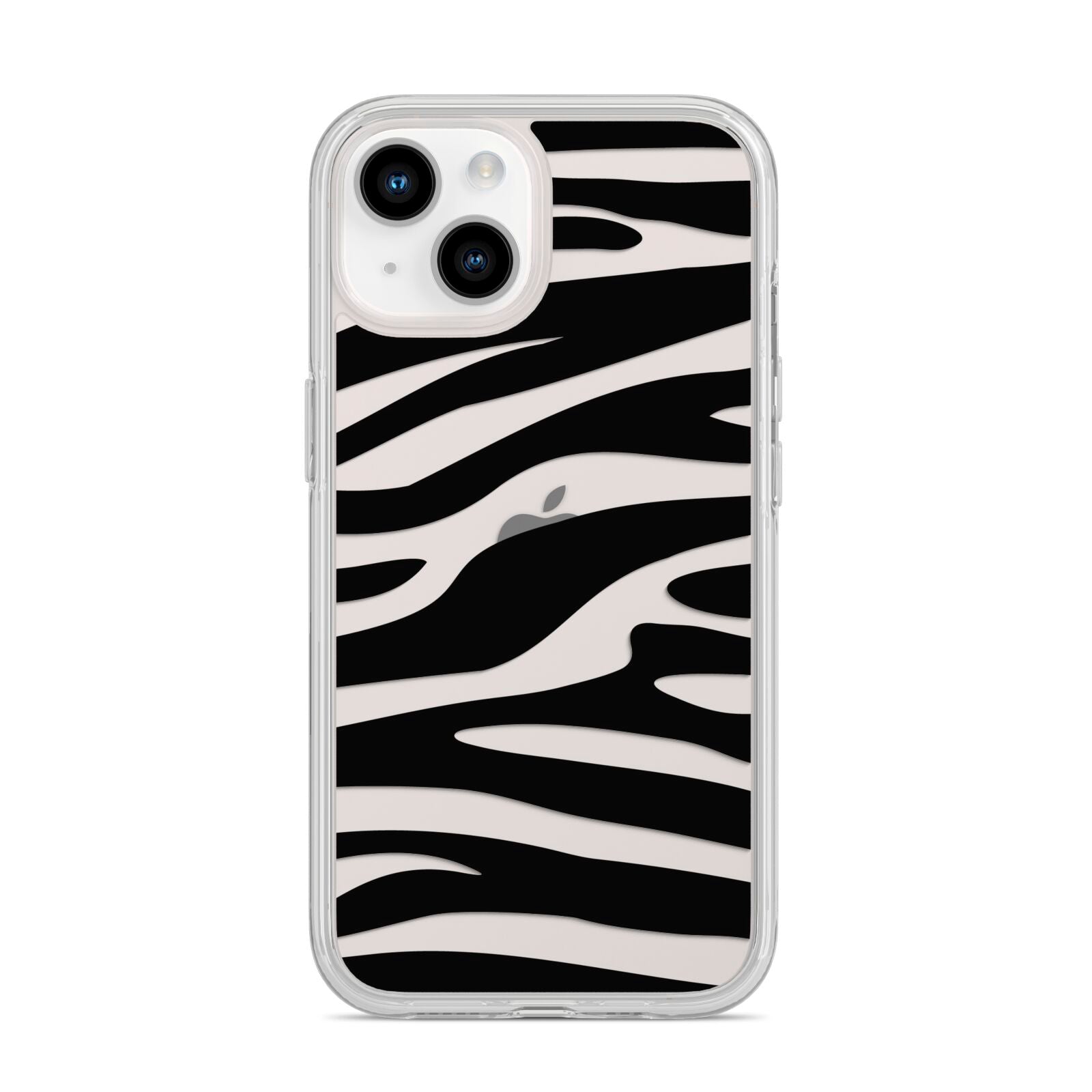 Zebra Print iPhone 14 Clear Tough Case Starlight