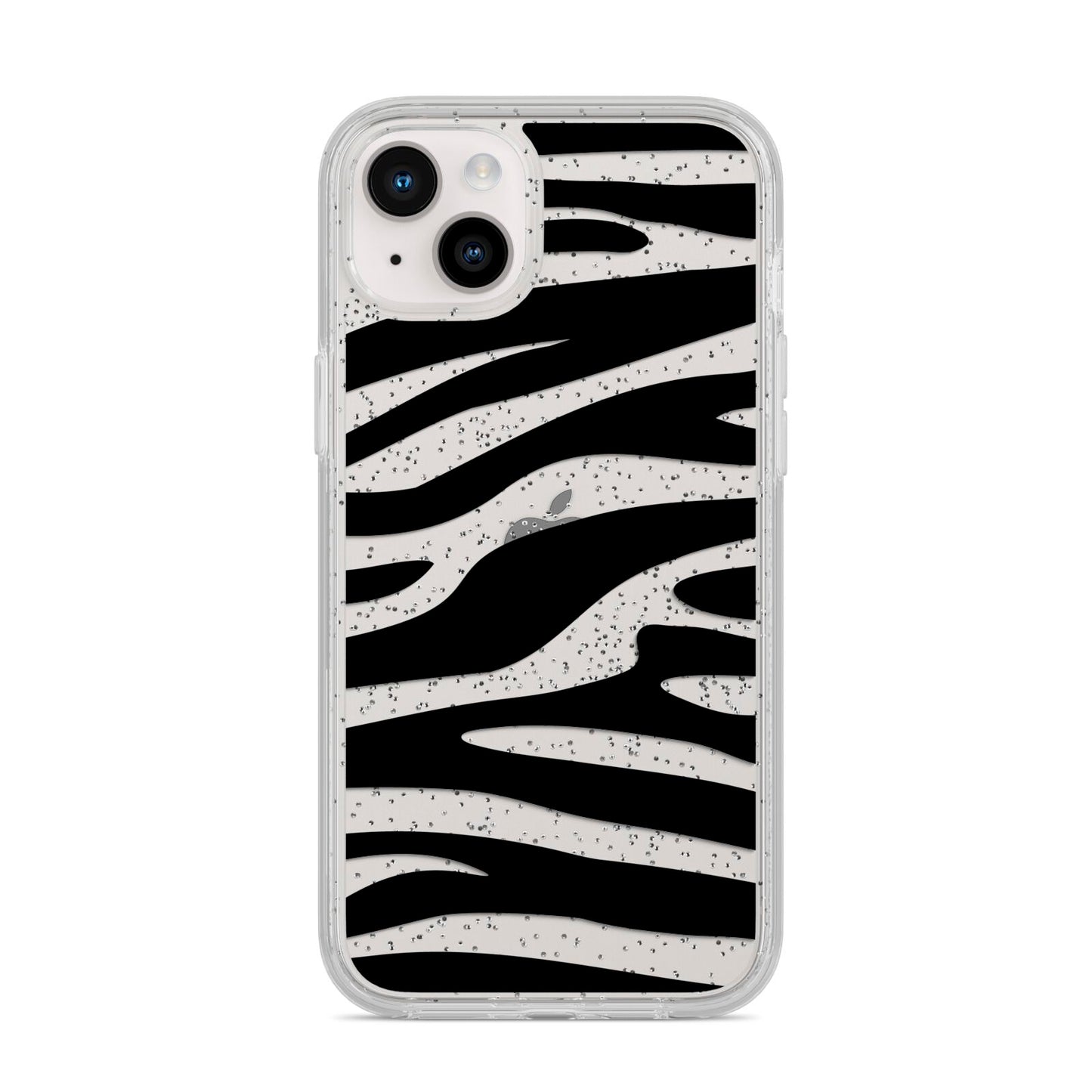 Zebra Print iPhone 14 Plus Glitter Tough Case Starlight