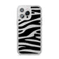 Zebra Print iPhone 14 Pro Max Glitter Tough Case Silver