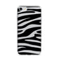 Zebra Print iPhone 7 Bumper Case on Silver iPhone