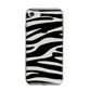Zebra Print iPhone 8 Bumper Case on Silver iPhone