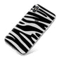 Zebra Print iPhone X Bumper Case on Silver iPhone