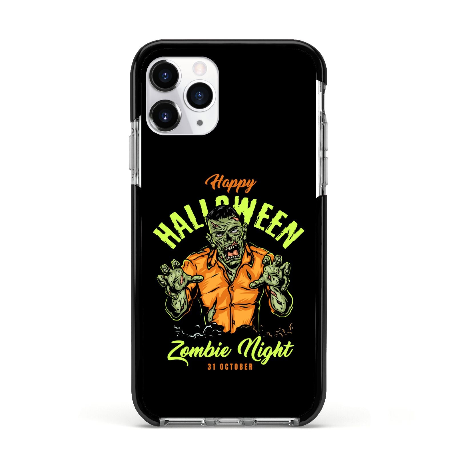 Zombie Apple iPhone 11 Pro in Silver with Black Impact Case