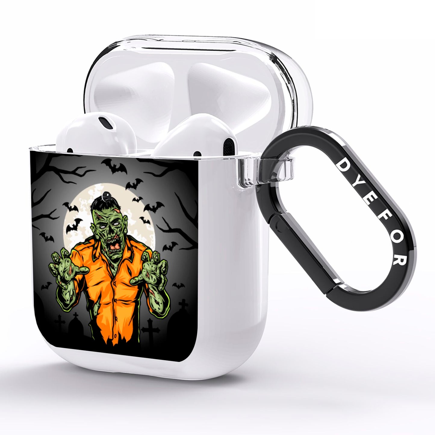 Zombie Night AirPods Clear Case Side Image