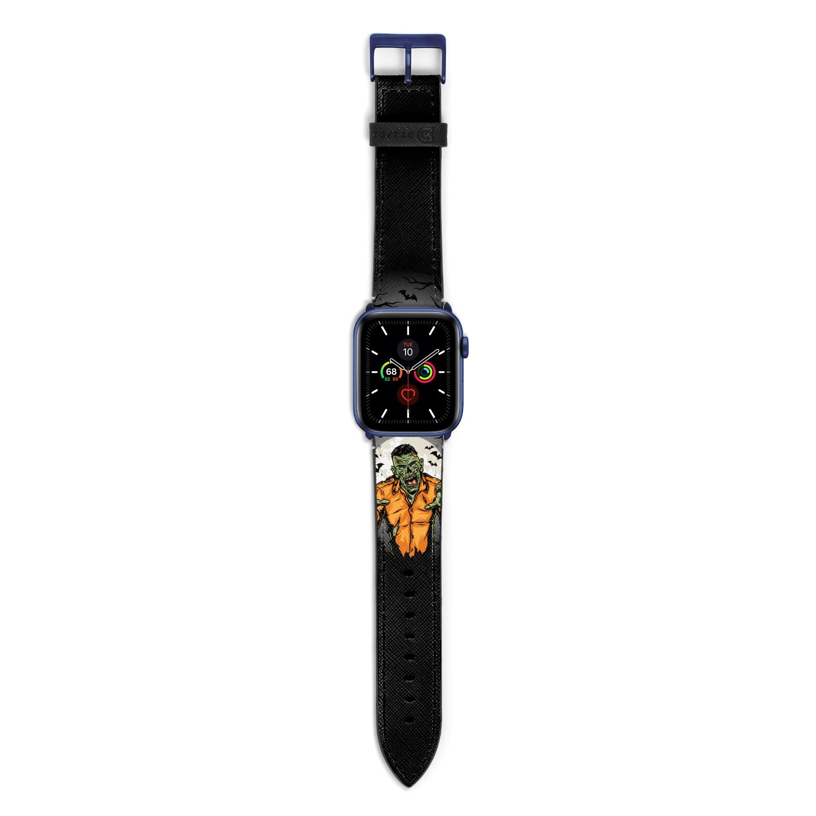 Zombie Night Apple Watch Strap with Blue Hardware