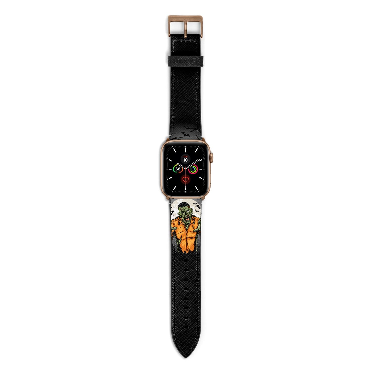 Zombie Night Apple Watch Strap with Gold Hardware