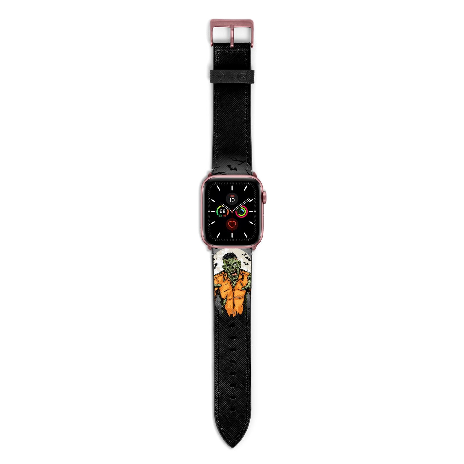 Zombie Night Apple Watch Strap with Rose Gold Hardware