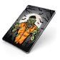 Zombie Night Apple iPad Case on Grey iPad Side View