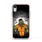 Zombie Night Apple iPhone XR Impact Case Pink Edge on Silver Phone