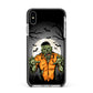 Zombie Night Apple iPhone Xs Max Impact Case Black Edge on Silver Phone