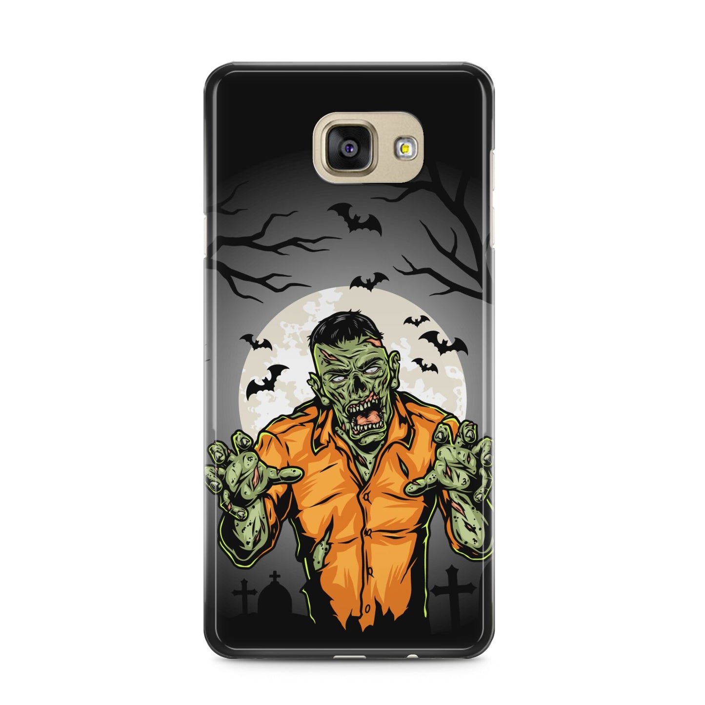 Zombie Night Samsung Galaxy A5 2016 Case on gold phone