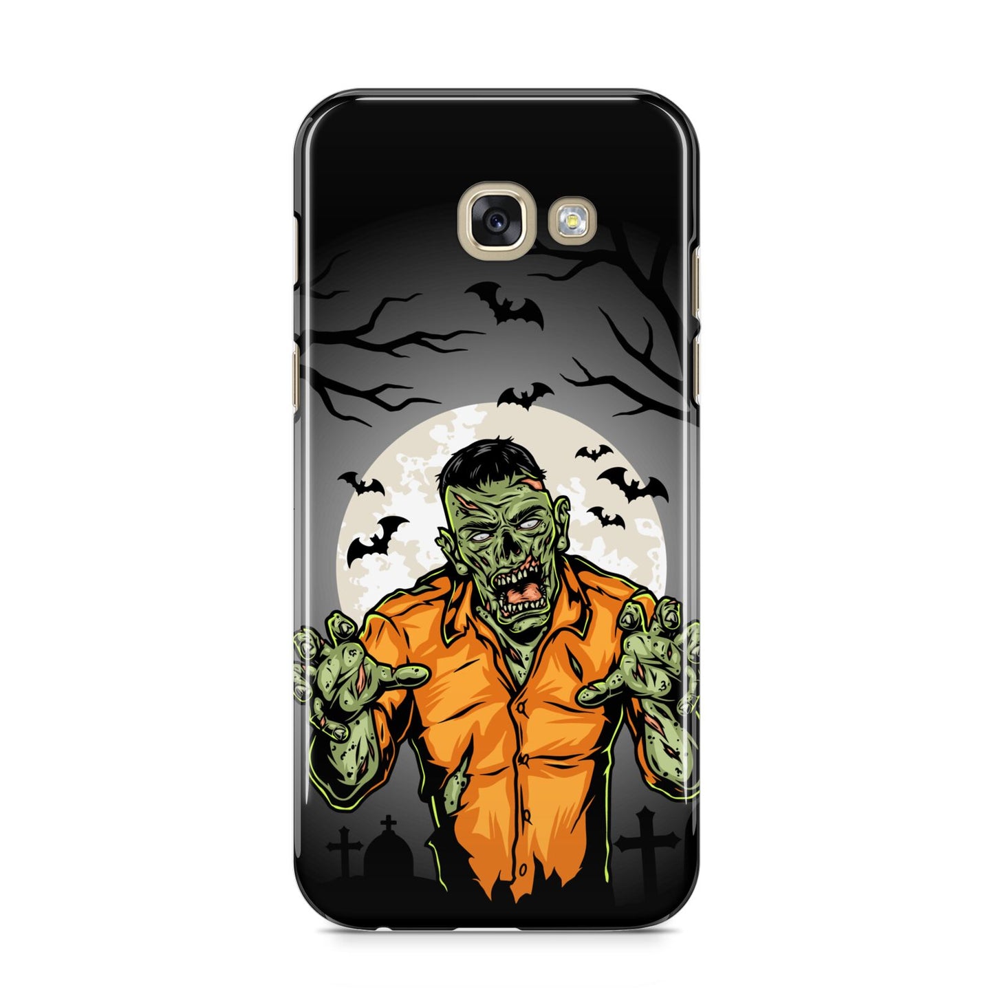 Zombie Night Samsung Galaxy A5 2017 Case on gold phone