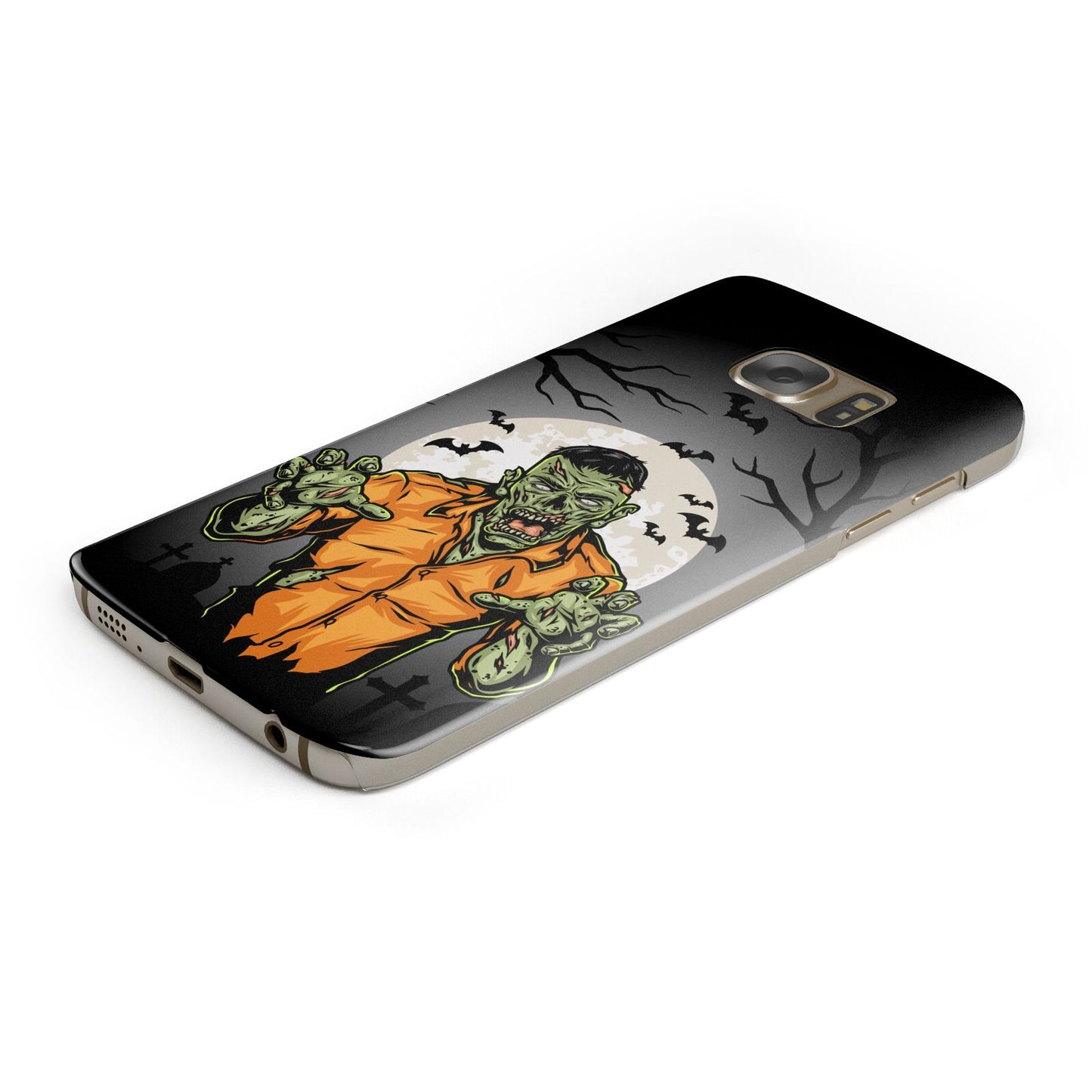 Zombie Night Samsung Galaxy Case Bottom Cutout