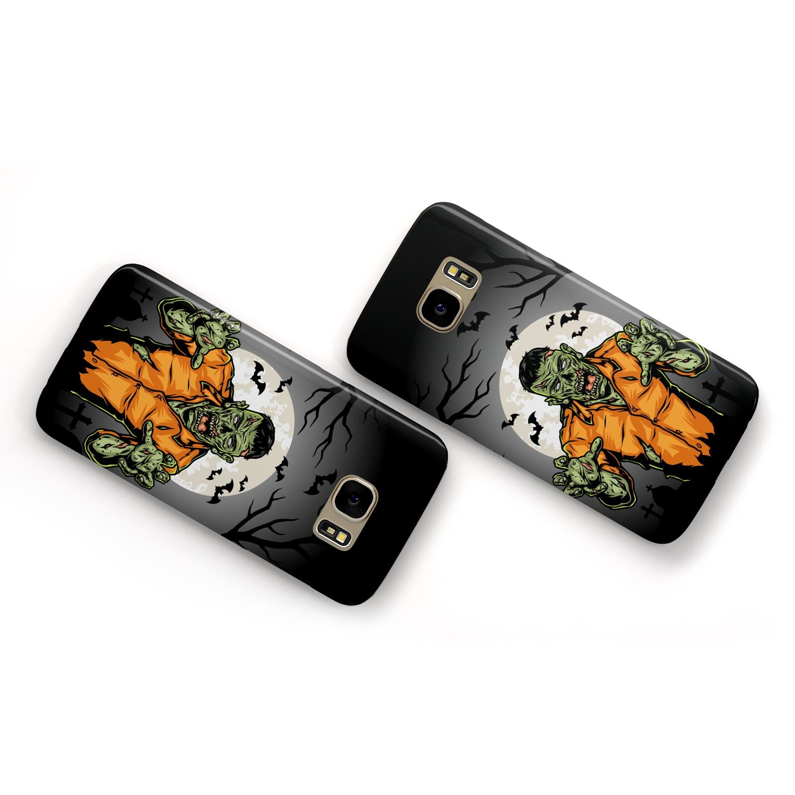 Zombie Night Samsung Galaxy Case Flat Overview